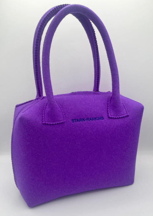 Stark-Rankins Handcrafted Wool Felt Handbag – Lavender Handbag